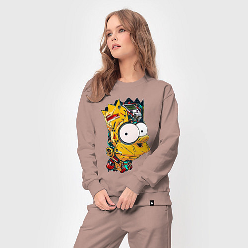 Женский костюм Cyber-Bart - Simpsons family / Пыльно-розовый – фото 3