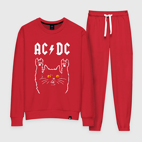Женский костюм AC DC rock cat / Красный – фото 1