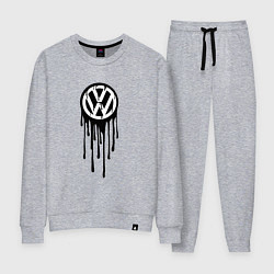 Костюм хлопковый женский Volkswagen - art logo, цвет: меланж