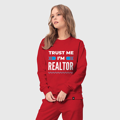 Женский костюм Trust me Im realtor / Красный – фото 3