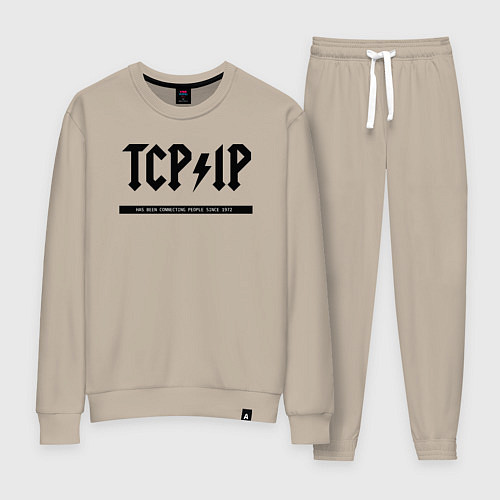 Женский костюм TCPIP Connecting people since 1972 / Миндальный – фото 1