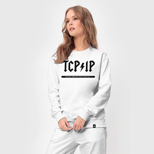 Женский костюм TCPIP Connecting people since 1972 / Белый – фото 3