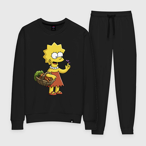 Женский костюм Lisa Simpson с гусеницей на даче / Черный – фото 1