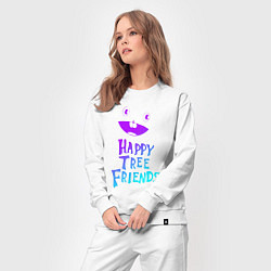 Костюм хлопковый женский Happy Three Friends - NEON, цвет: белый — фото 2