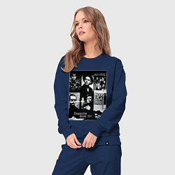 Костюм хлопковый женский Depeche Mode 101 Vintage 1988, цвет: тёмно-синий — фото 2