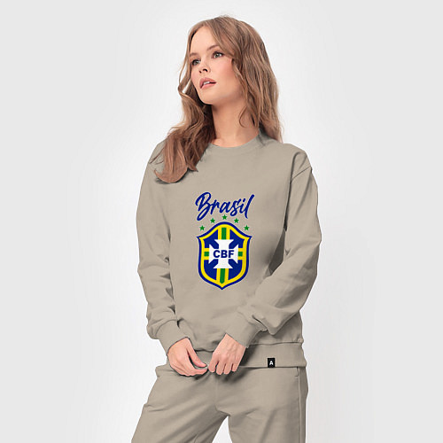 Женский костюм Brasil Football / Миндальный – фото 3