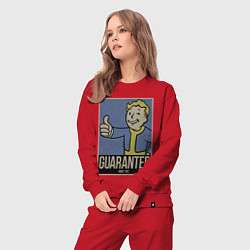 Костюм хлопковый женский Vault guarantee boy, цвет: красный — фото 2