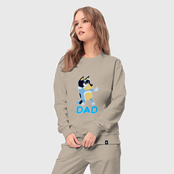 Костюм хлопковый женский Doggy Dad, цвет: миндальный — фото 2