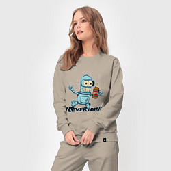 Костюм хлопковый женский Little Bender, цвет: миндальный — фото 2