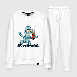 Костюм хлопковый женский Little Bender, цвет: белый