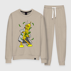 Костюм хлопковый женский Golden Bender, цвет: миндальный