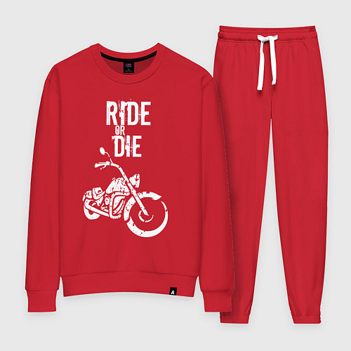 Женский костюм Ride or Die винтаж / Красный – фото 1