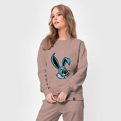 Костюм хлопковый женский Blue Bunny, цвет: пыльно-розовый — фото 2