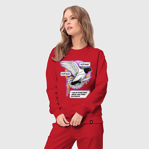 Женский костюм Голубь бунтарь / Красный – фото 3