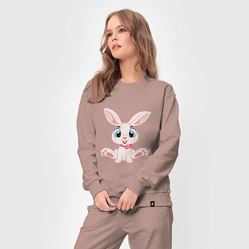 Женский костюм Baby - Rabbit / Пыльно-розовый – фото 3