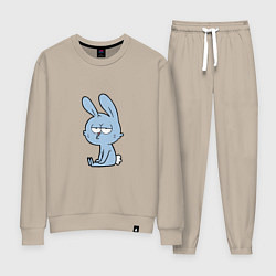 Костюм хлопковый женский Chill rabbit, цвет: миндальный