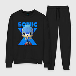 Костюм хлопковый женский Funko pop Sonic, цвет: черный