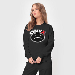 Костюм хлопковый женский Onyx - black logo, цвет: черный — фото 2
