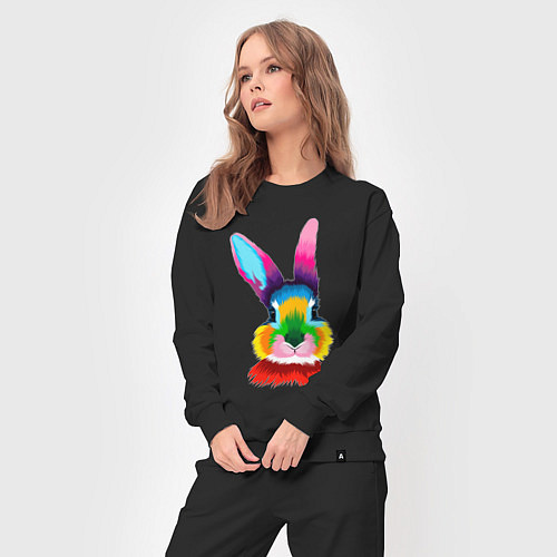 Женский костюм Радужный кролик / Черный – фото 3