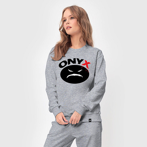 Женский костюм Onyx logo black / Меланж – фото 3