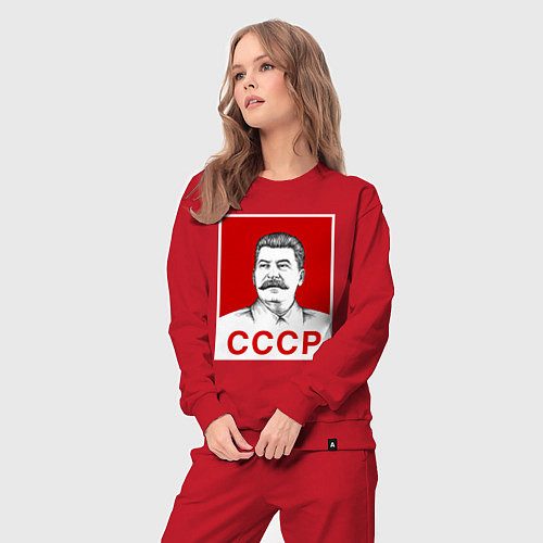Женский костюм Сталин-СССР / Красный – фото 3