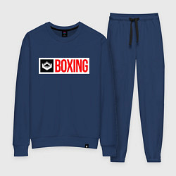 Костюм хлопковый женский Ring of boxing, цвет: тёмно-синий