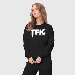 Костюм хлопковый женский Thousand Foot Krutch лого, цвет: черный — фото 2