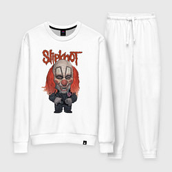Костюм хлопковый женский Slipknot art, цвет: белый