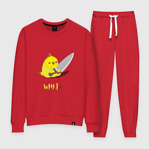 Женский костюм Chicken with a knife / Красный – фото 1