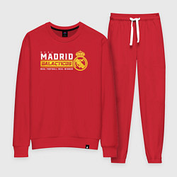 Костюм хлопковый женский Real Madrid galacticos, цвет: красный