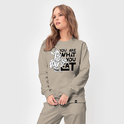 Женский костюм Ты то , что ешь / Миндальный – фото 3