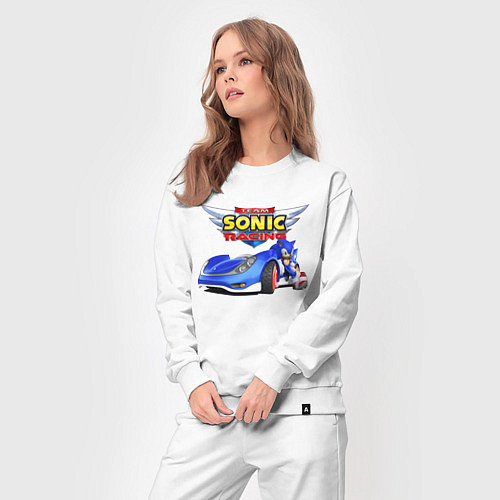 Женский костюм Team Sonic racing - hedgehog / Белый – фото 3