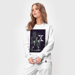 Костюм хлопковый женский X poster, цвет: белый — фото 2