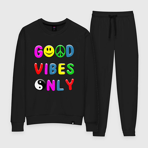 Женский костюм Good vibes only / Черный – фото 1