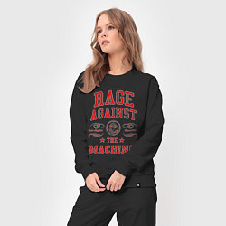 Костюм хлопковый женский Rage Against the Machine красный, цвет: черный — фото 2