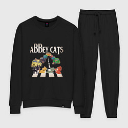 Костюм хлопковый женский Abbey cats, цвет: черный