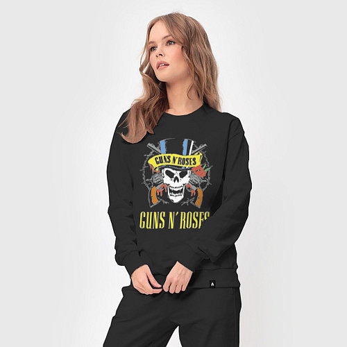 Женский костюм Guns n roses Skull / Черный – фото 3