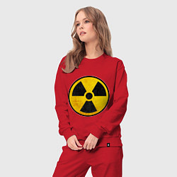 Костюм хлопковый женский Atomic Nuclear, цвет: красный — фото 2