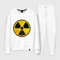 Костюм хлопковый женский Atomic Nuclear, цвет: белый