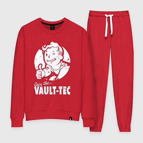 Женский костюм Vault boy - join the vault tec / Красный – фото 1