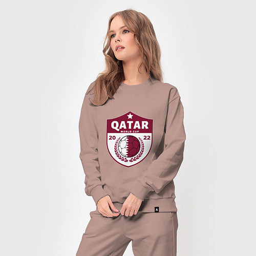 Женский костюм Qatar - World Cup / Пыльно-розовый – фото 3