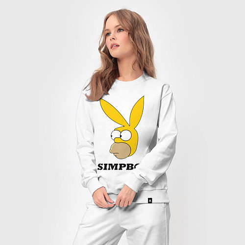 Женский костюм Simpboy - rabbit Homer / Белый – фото 3