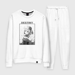 Костюм хлопковый женский Destiny BW Art - Takt Op Destiny, цвет: белый
