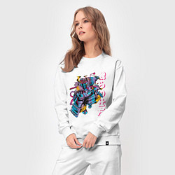 Костюм хлопковый женский Сай-фай самурай, цвет: белый — фото 2