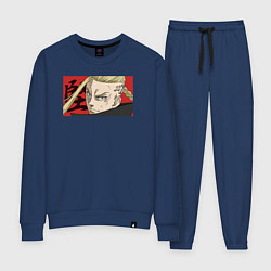 Костюм хлопковый женский Кен Рюгуджи, цвет: тёмно-синий