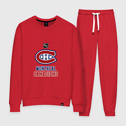 Костюм хлопковый женский Монреаль Канадиенс - НХЛ, цвет: красный