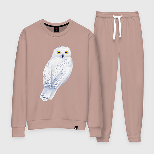Женский костюм Белая полярная сова / Пыльно-розовый – фото 1