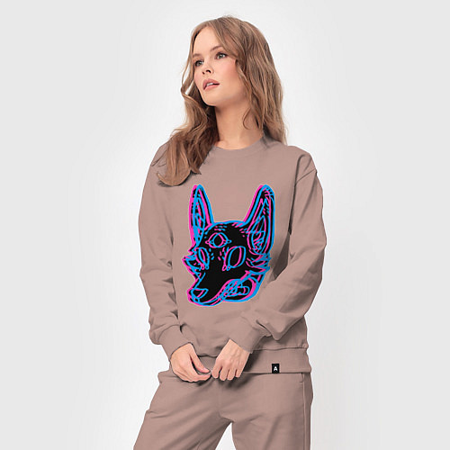 Женский костюм Space Coyote / Пыльно-розовый – фото 3