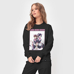 Костюм хлопковый женский Нагоми Вахира и Ранко Маннэн, цвет: черный — фото 2