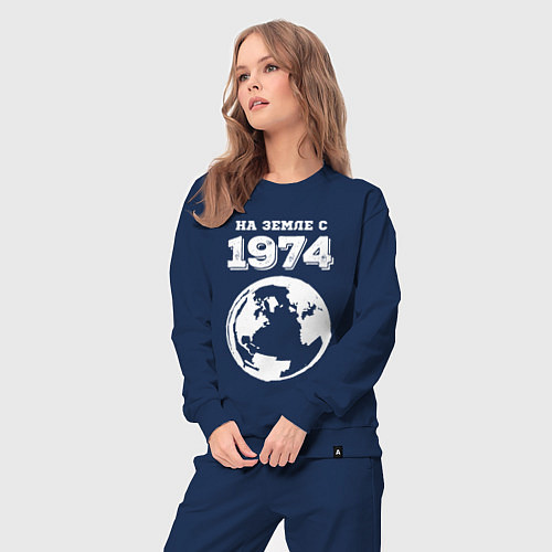 Женский костюм На Земле с 1974 с краской на темном / Тёмно-синий – фото 3